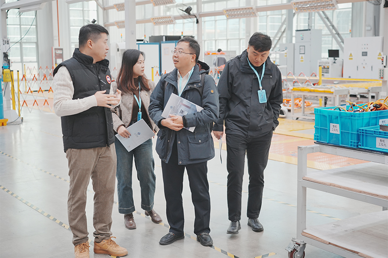 The G.M.O Germany representative toured the Du-Power factory in Jiangsu, China